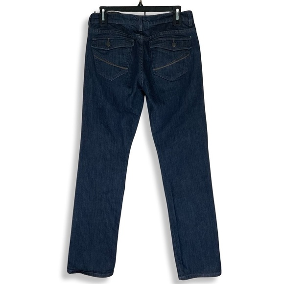 Sonoma Jeans Womens 8 Modern Fit Low Rise Straight Preppy Dark Wash Blue Stretch - Picture 5 of 9